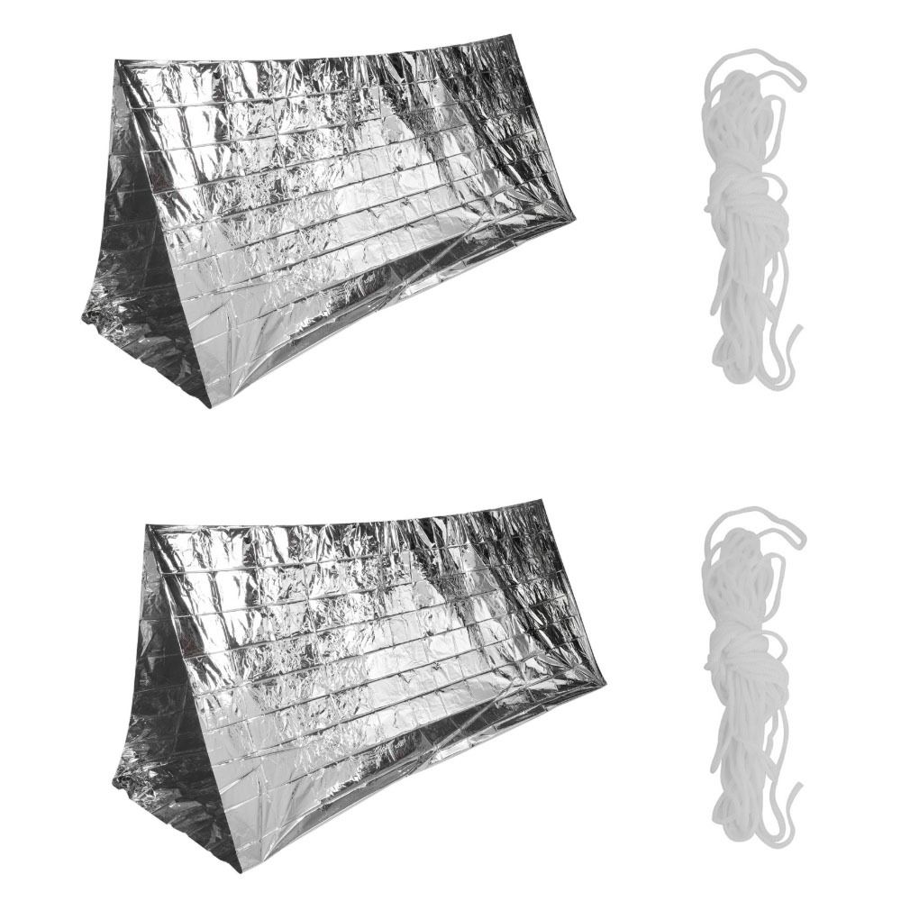 2 Pcs Durable Reflective Emerg - Survival Blanket Reflective reseña y precio