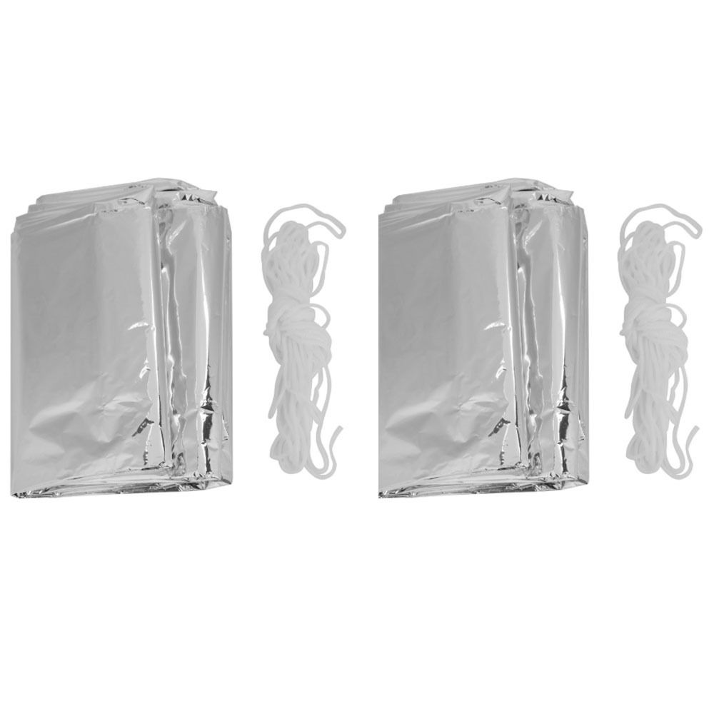 2 Pcs Durable Reflective Emerg - Survival Blanket Reflective reseña y precio