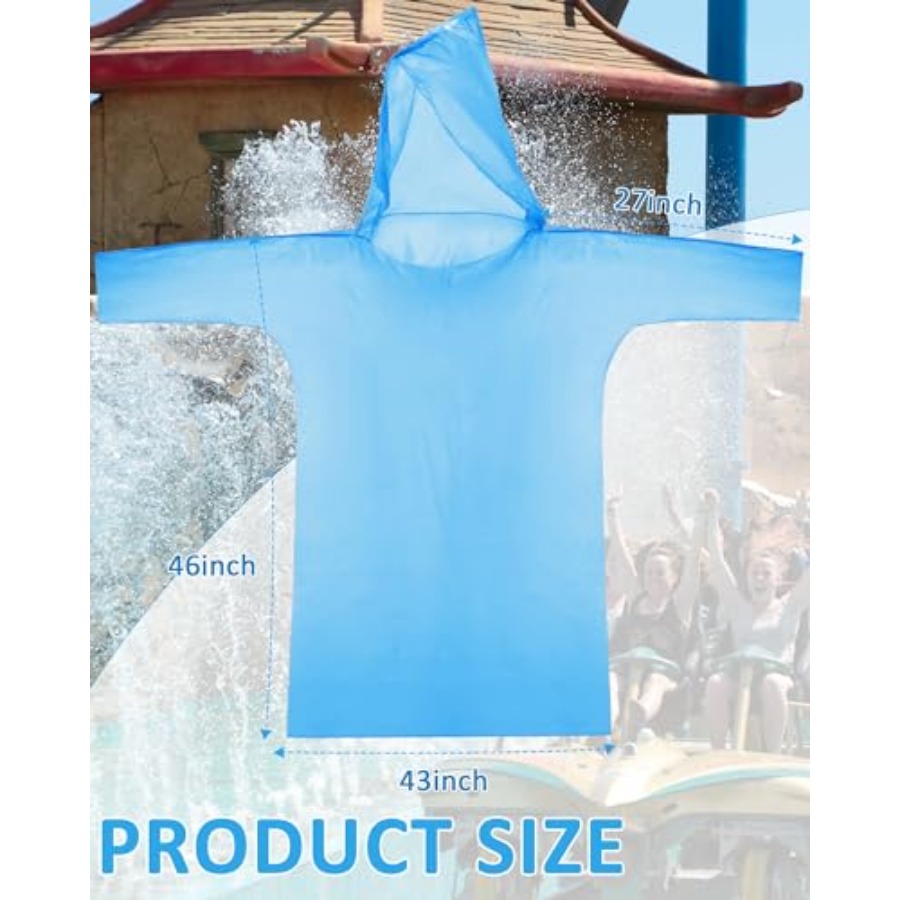 120 Pack Disposable Rain Ponch - Emergency Poncho Rain reseña y precio