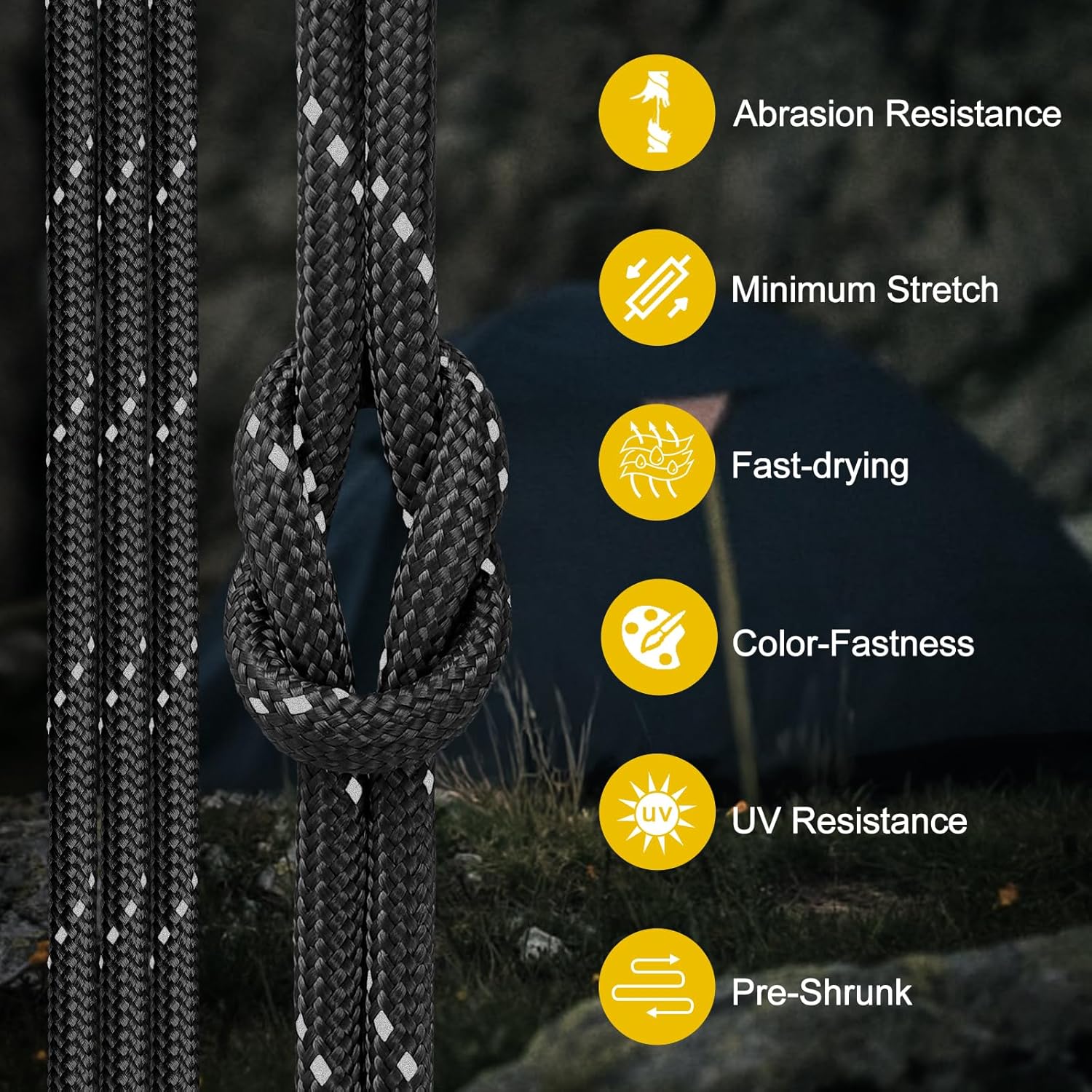 850lb Reflective Paracord Rope - Para Cord 1000Ft reseña y precio