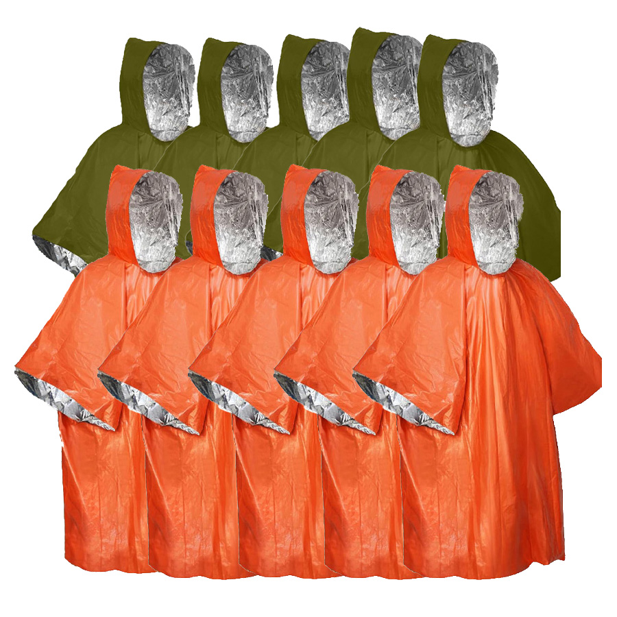 3/5-Pack Emergency Poncho Set  - Emergency Poncho Rain reseña y precio