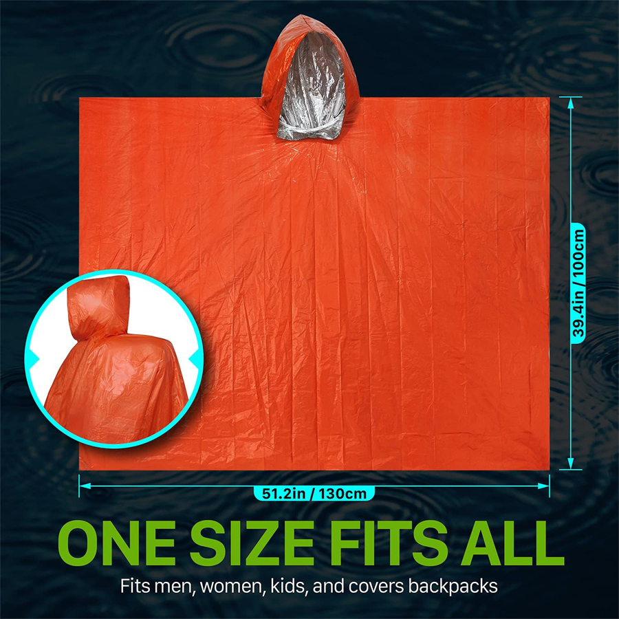 3/5-Pack Emergency Poncho Set  - Emergency Poncho Rain reseña y precio