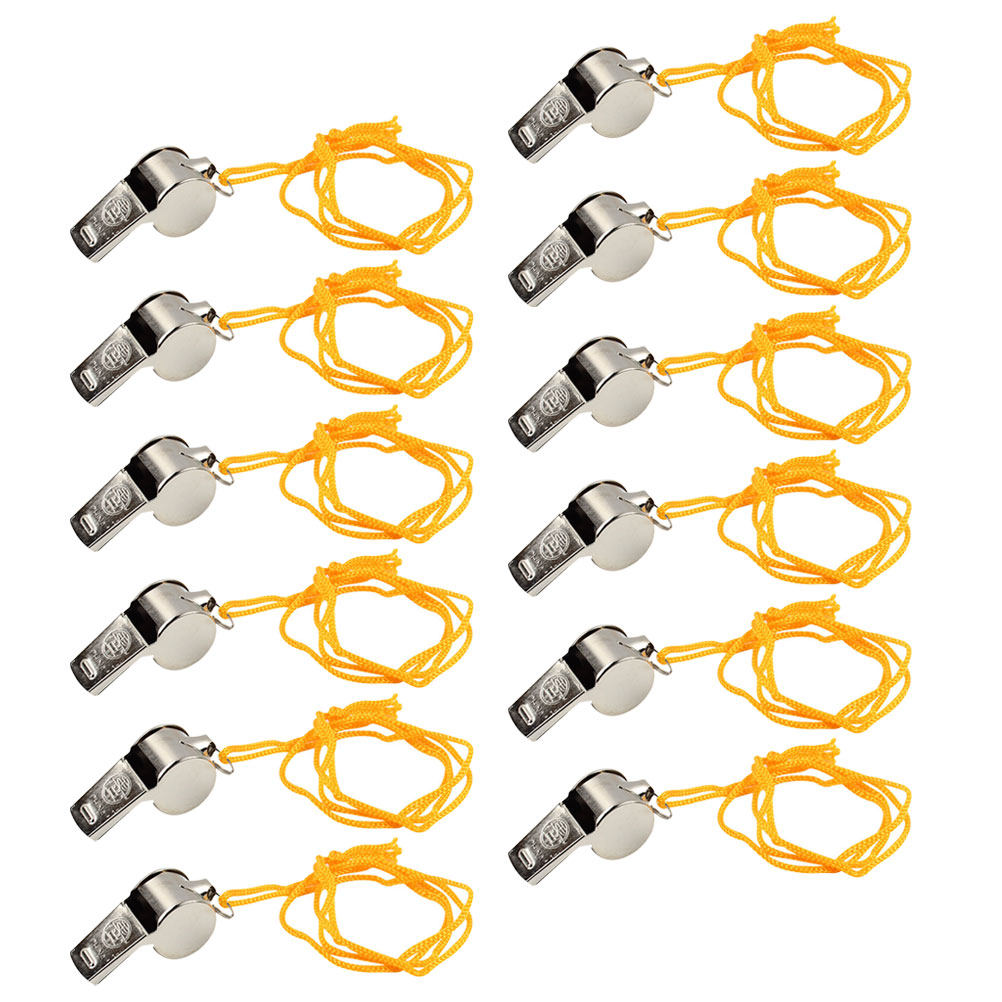 12Pcs Premium Metal Whistle Lo - Emergency Whistle Loud reseña y precio