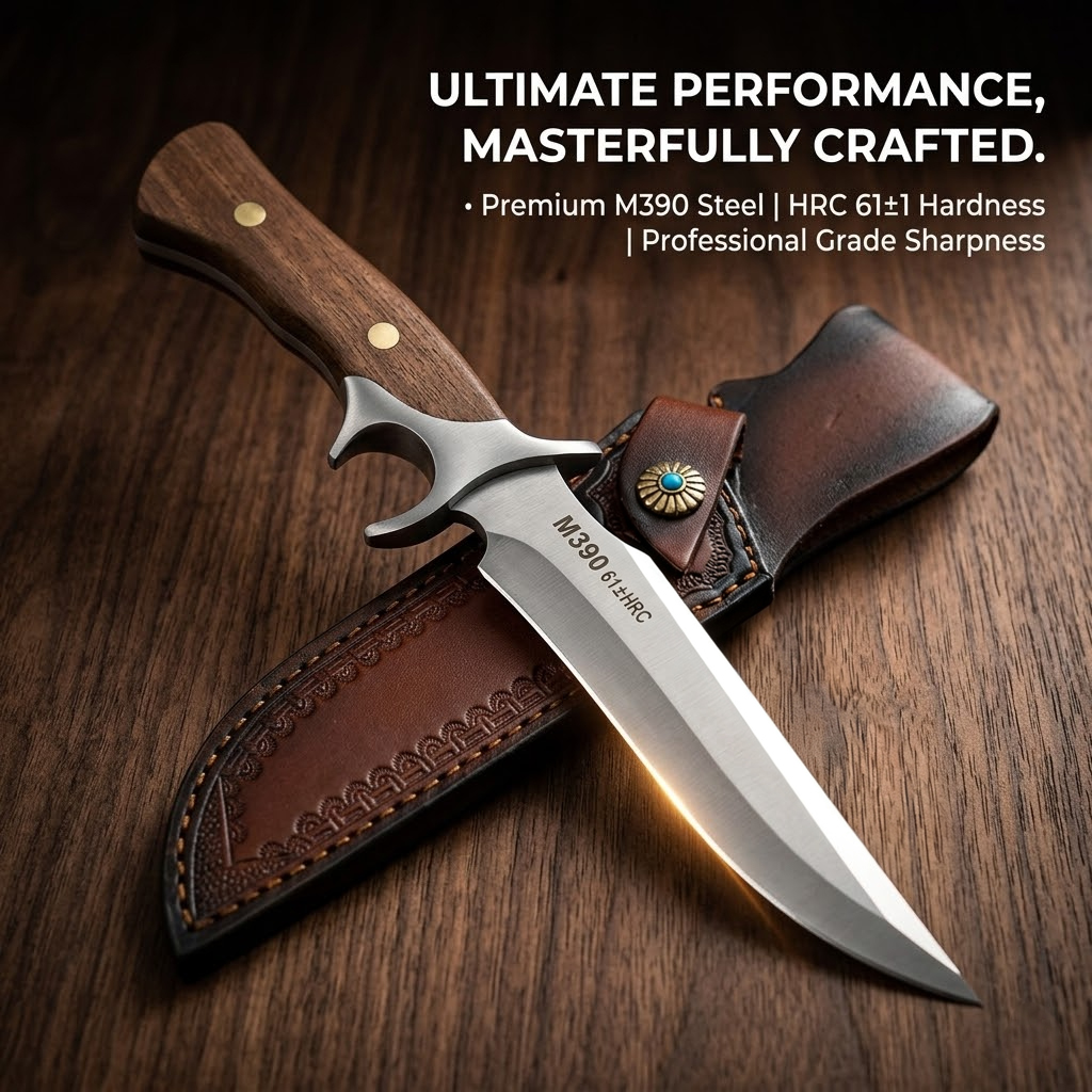 Outdoor Pocket knife M390 stee - Bushcraft Knife Fixed reseña y precio