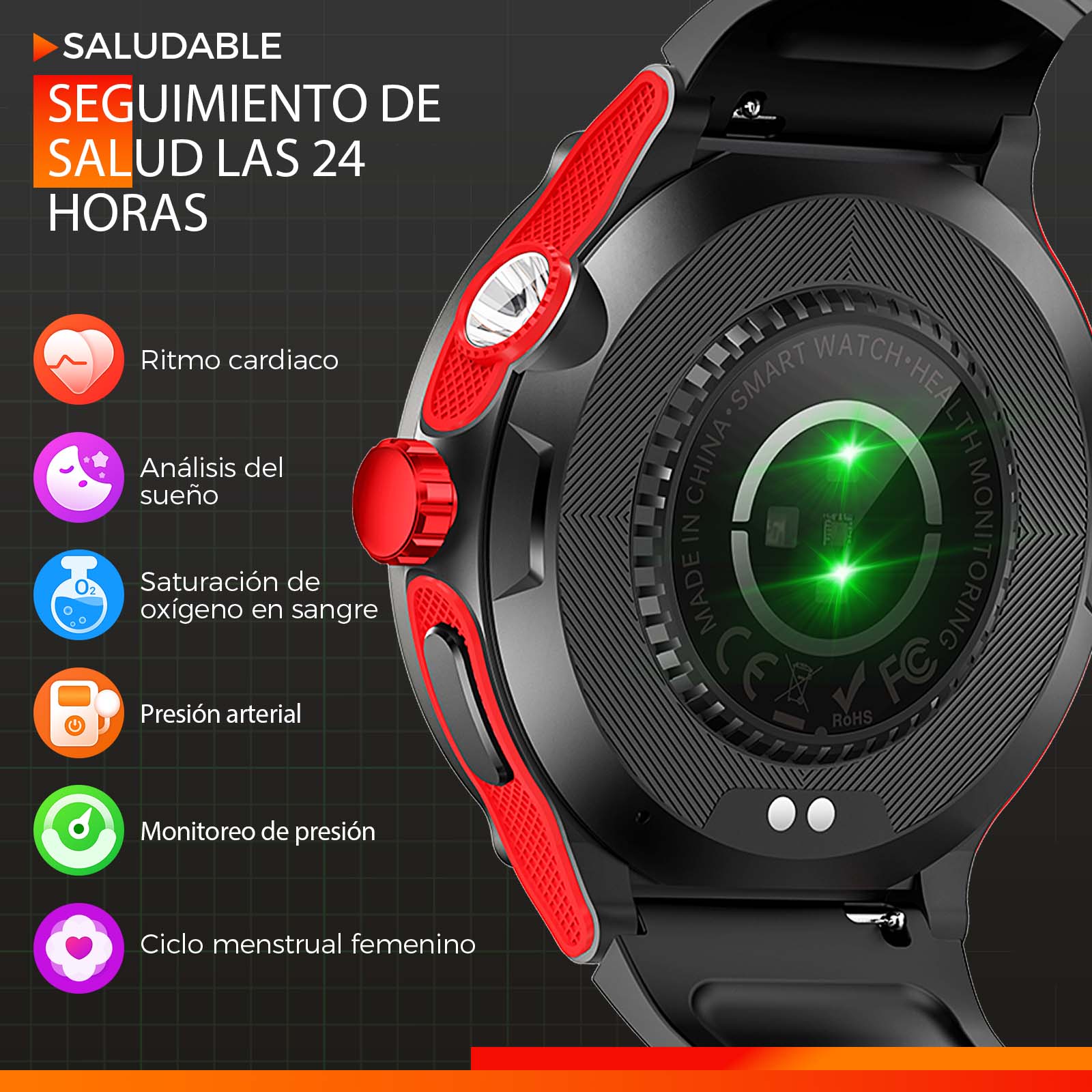 EIGIIS Smart Watch 3ATM Waterp - Compass Lensatic reseña y precio