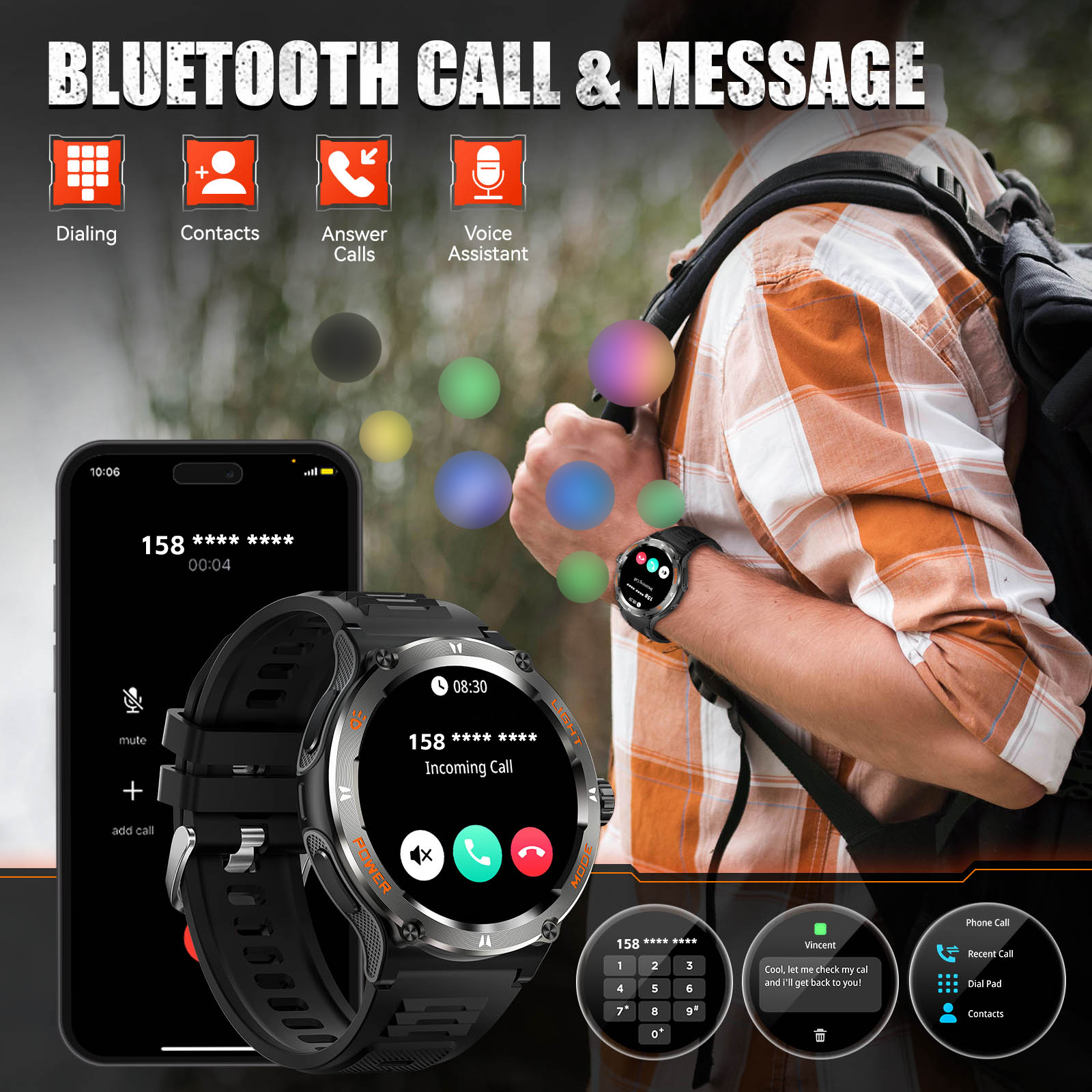 EIGIIS Smart Watch 3ATM Waterp - Compass Lensatic reseña y precio