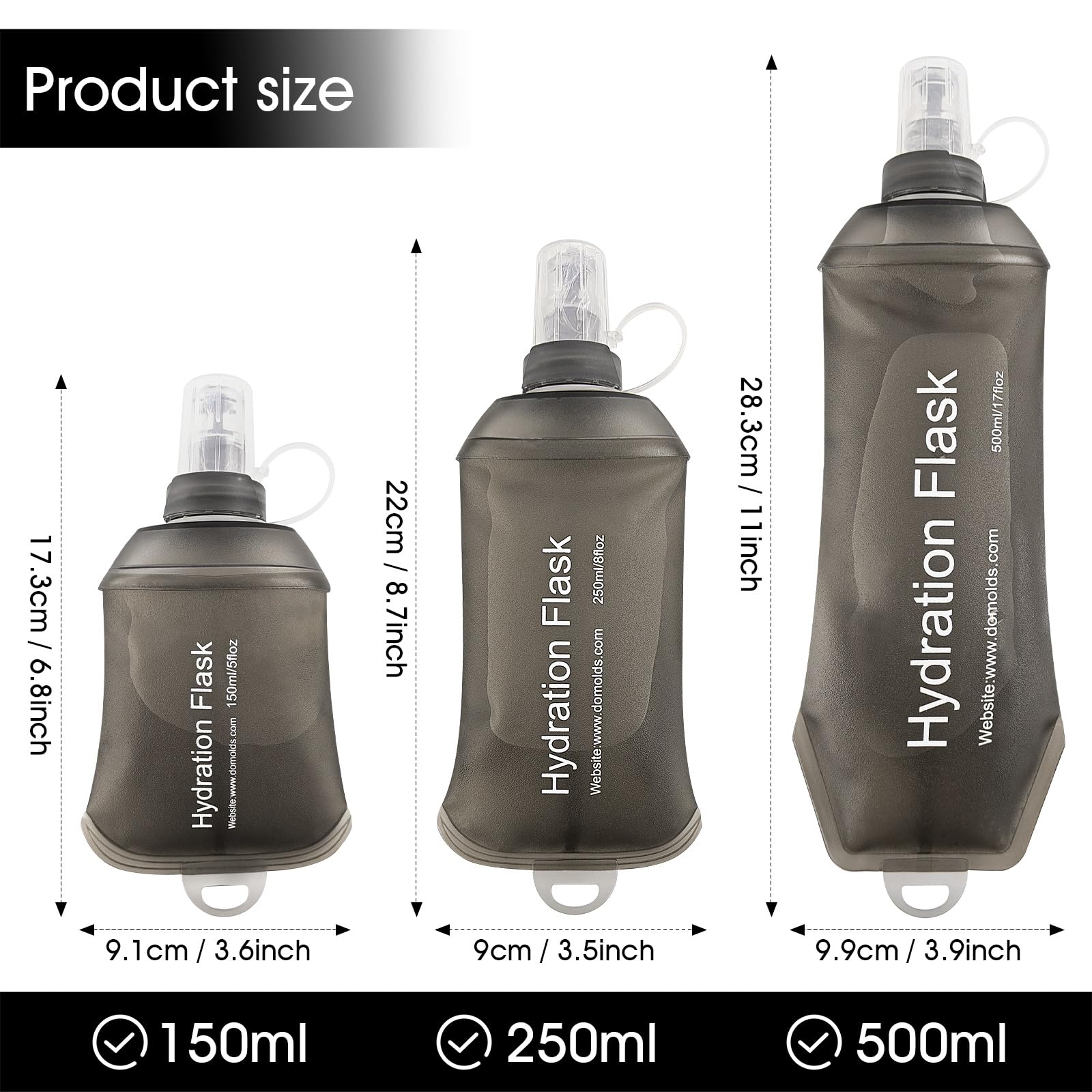 Soft Flask, TPU Collapsible So - Water Bag Collapsible reseña y precio