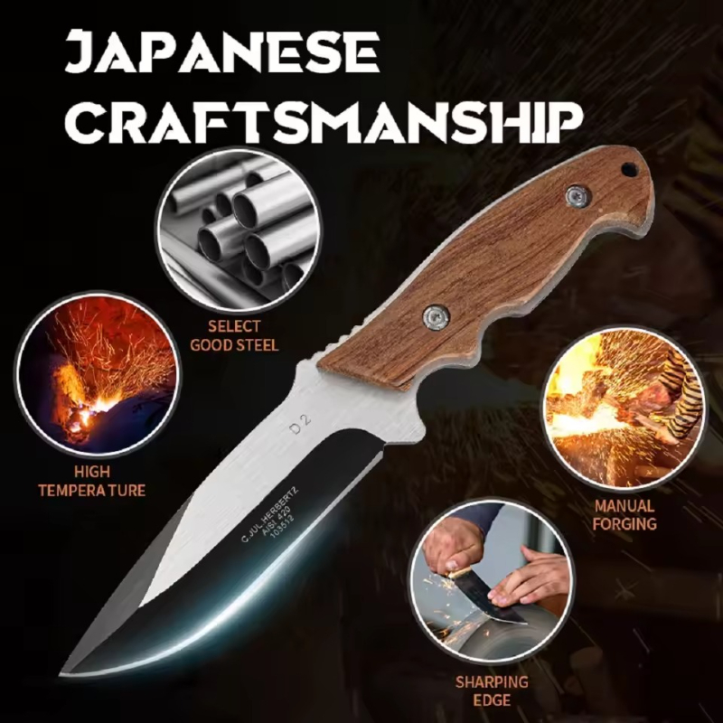 1PC Stainless Steel Kitchen Kn - Bushcraft Knife Fixed reseña y precio