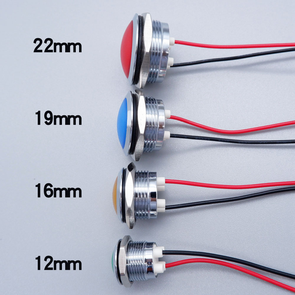 Metal LED Indicator Light 12mm - Signal Panel Orange reseña y precio