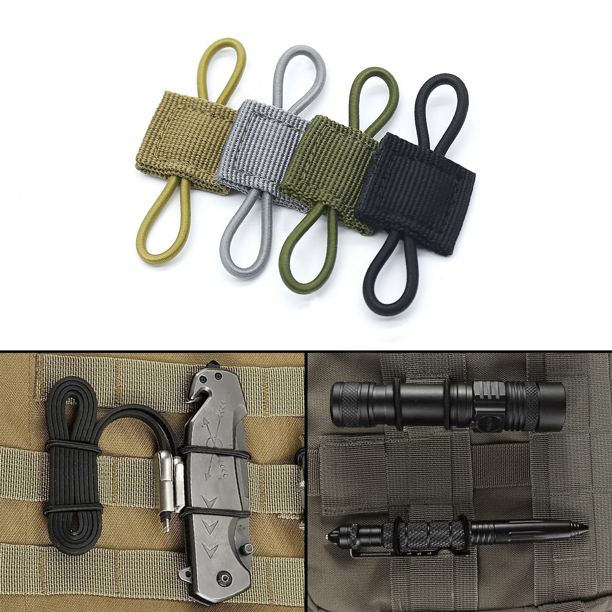 4/10pcs Molle Elastic Strap Ta - Fire Starting Kit reseña y precio