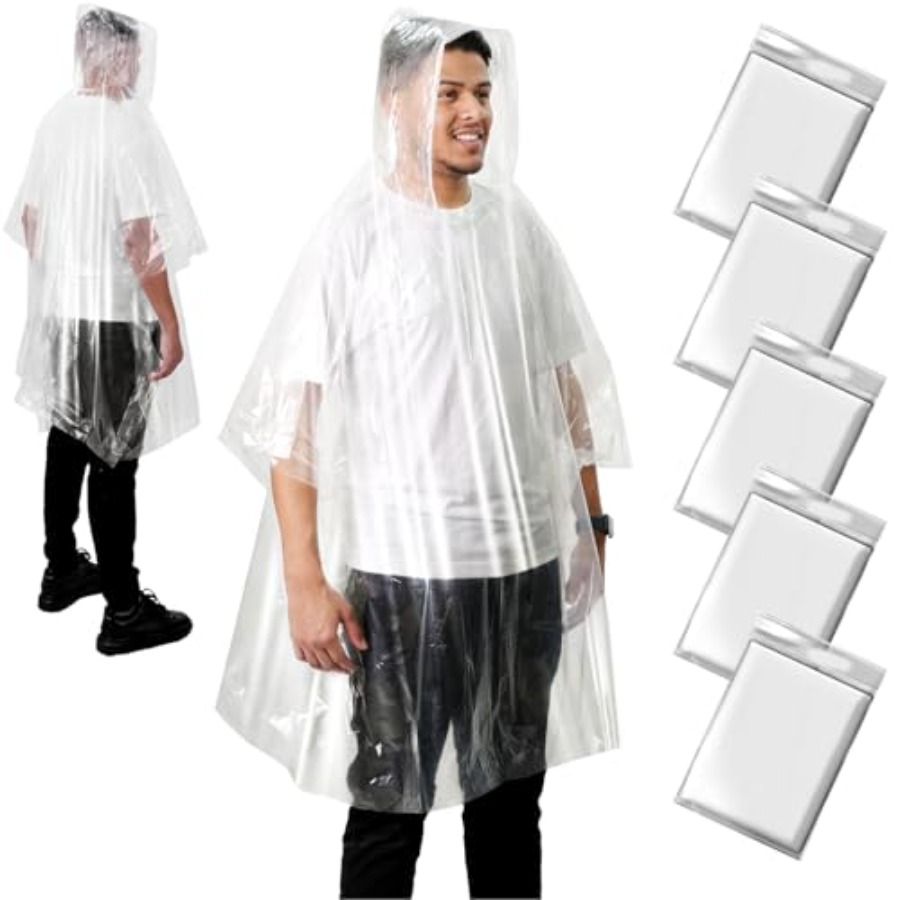 ANYOO Disposable Rain Poncho f - Emergency Poncho Rain reseña y precio