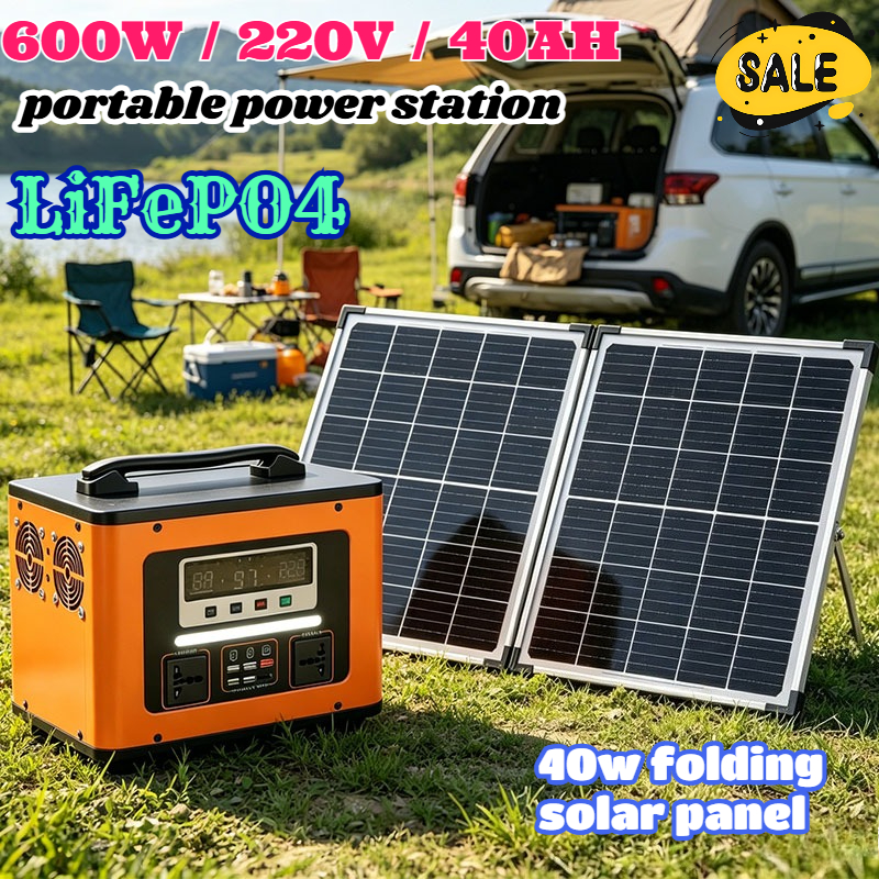 Original 220V 40AH Portable Po - Solar Emergency Charger reseña y precio