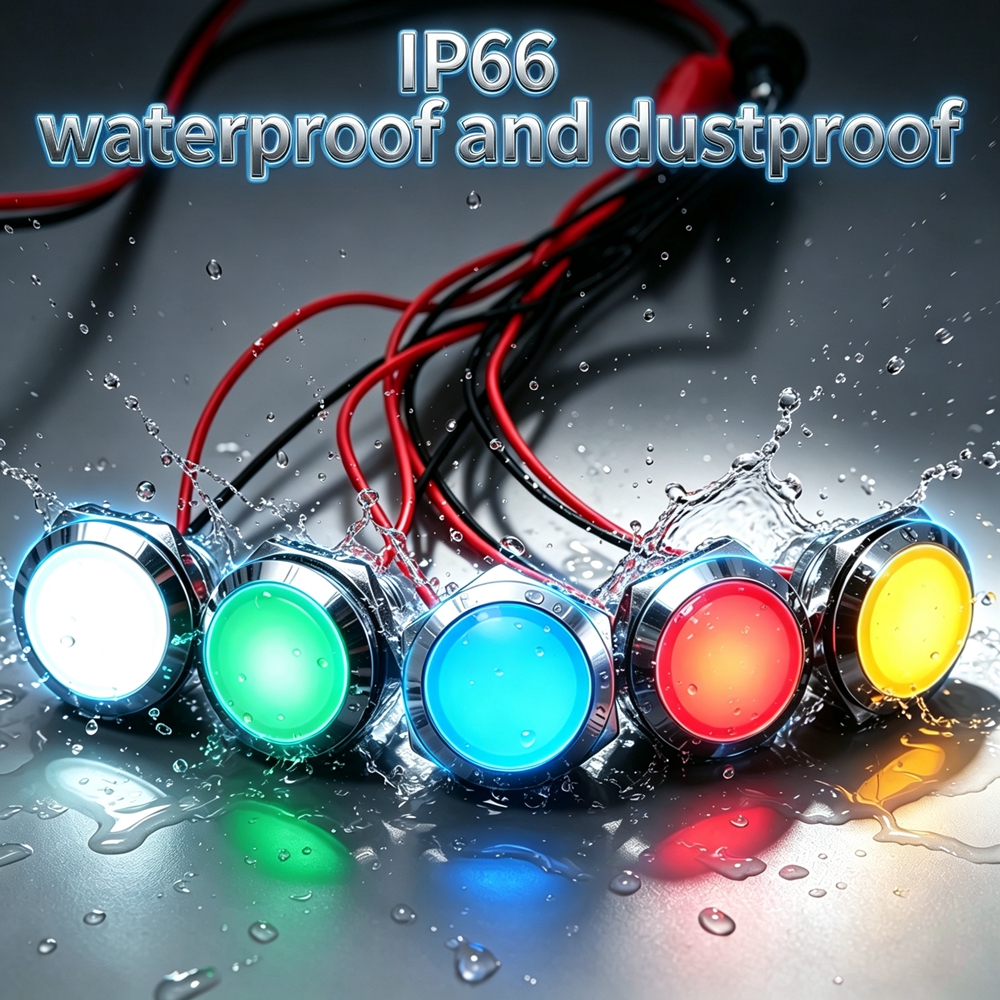12mm 16mm 19mm 22mm Metal LED  - Signal Panel Orange reseña y precio