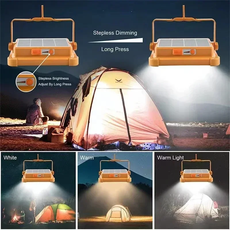 528LED Solar Charging Flood Li - Solar Emergency Charger reseña y precio