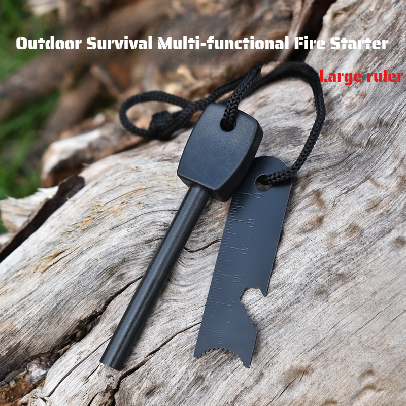Multi-Function Wooden Handle M - Magnesium Fire Starter reseña y precio