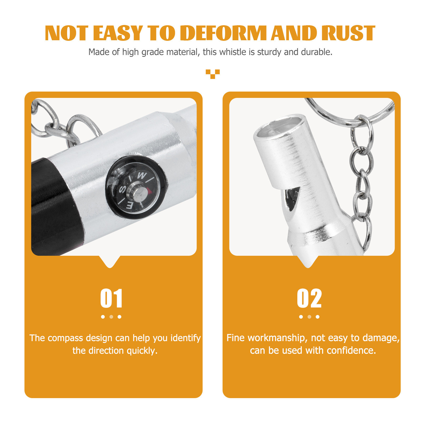 2Pcs Multifunctional Survival  - Emergency Whistle Loud reseña y precio