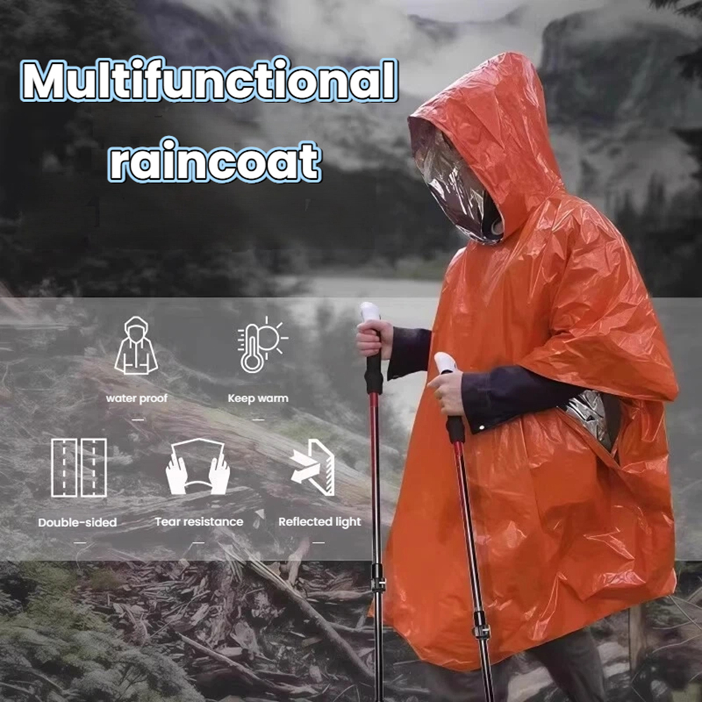 Portable Outdoor Emergency Rai - Emergency Poncho Rain reseña y precio