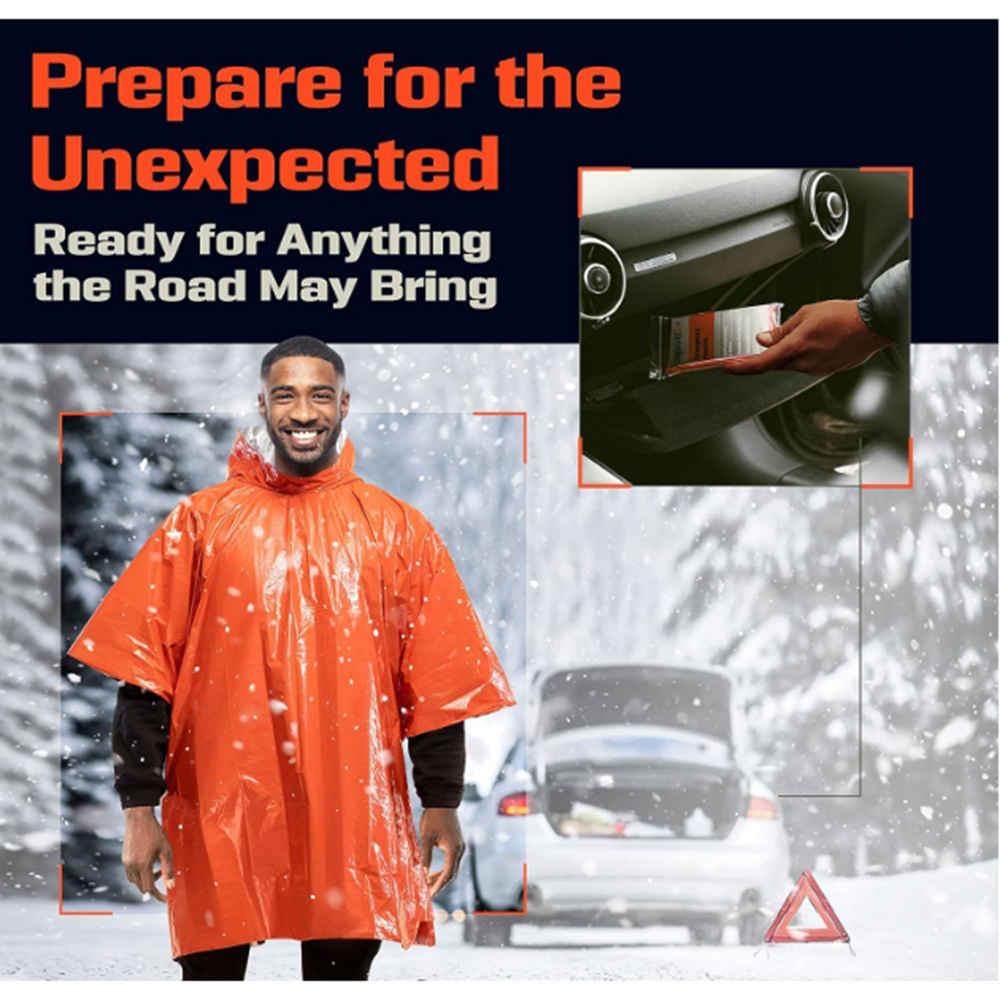 Portable Outdoor Emergency Rai - Emergency Poncho Rain reseña y precio