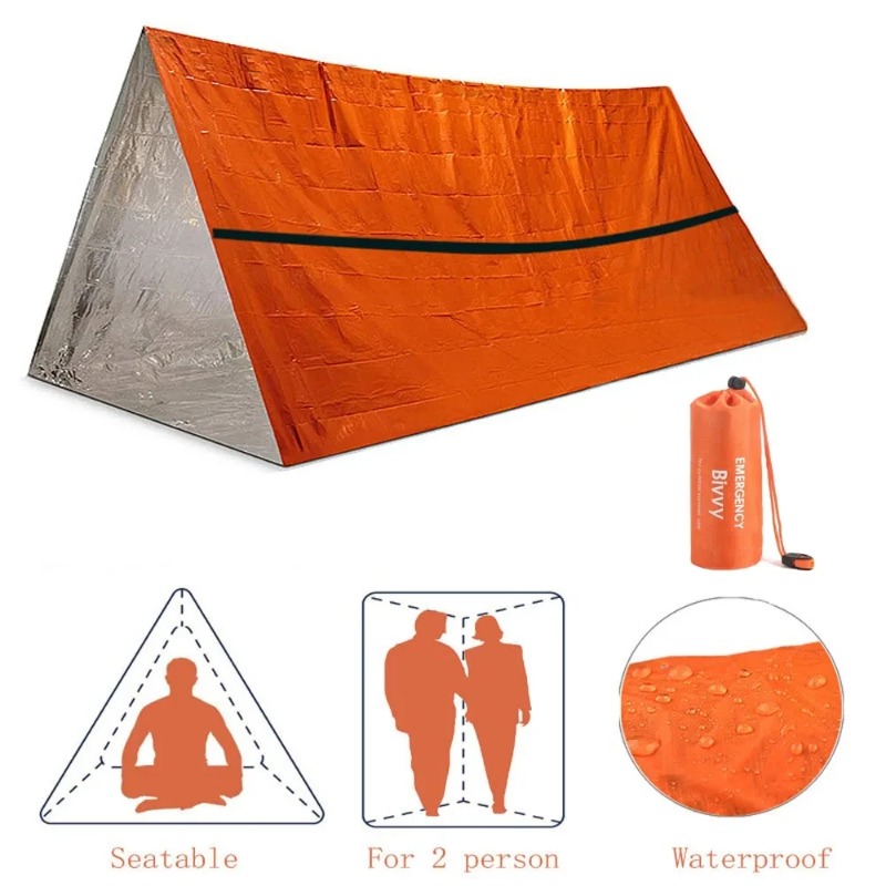 2 Person Emergency Shelter Biv - Emergency Mylar Tent reseña y precio