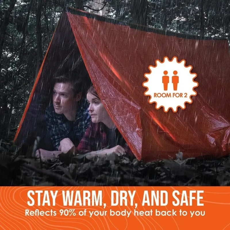 2 Person Emergency Shelter Biv - Emergency Mylar Tent reseña y precio