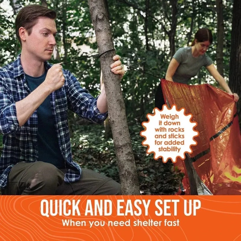 2 Person Emergency Shelter Biv - Emergency Mylar Tent reseña y precio