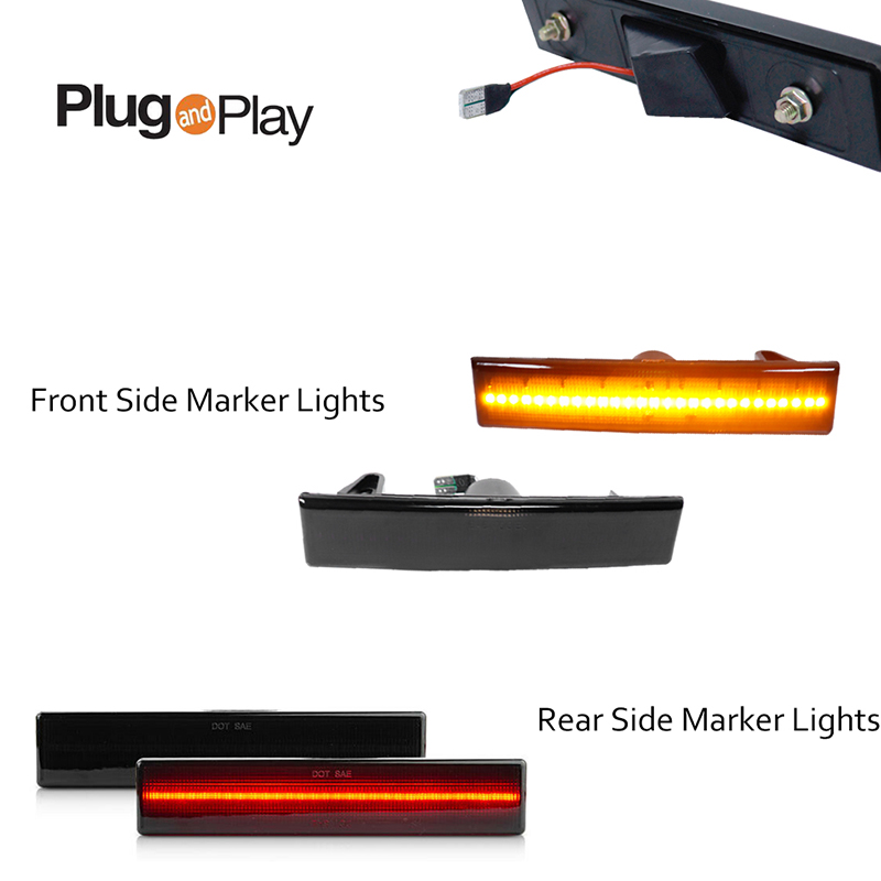 Front Amber / Rear Red LED Car - Signal Flare Kit reseña y precio