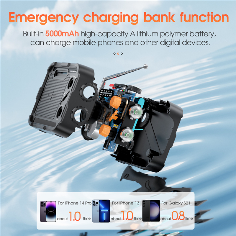 5000mAh Emergency Solar Power  - Solar Emergency Charger reseña y precio