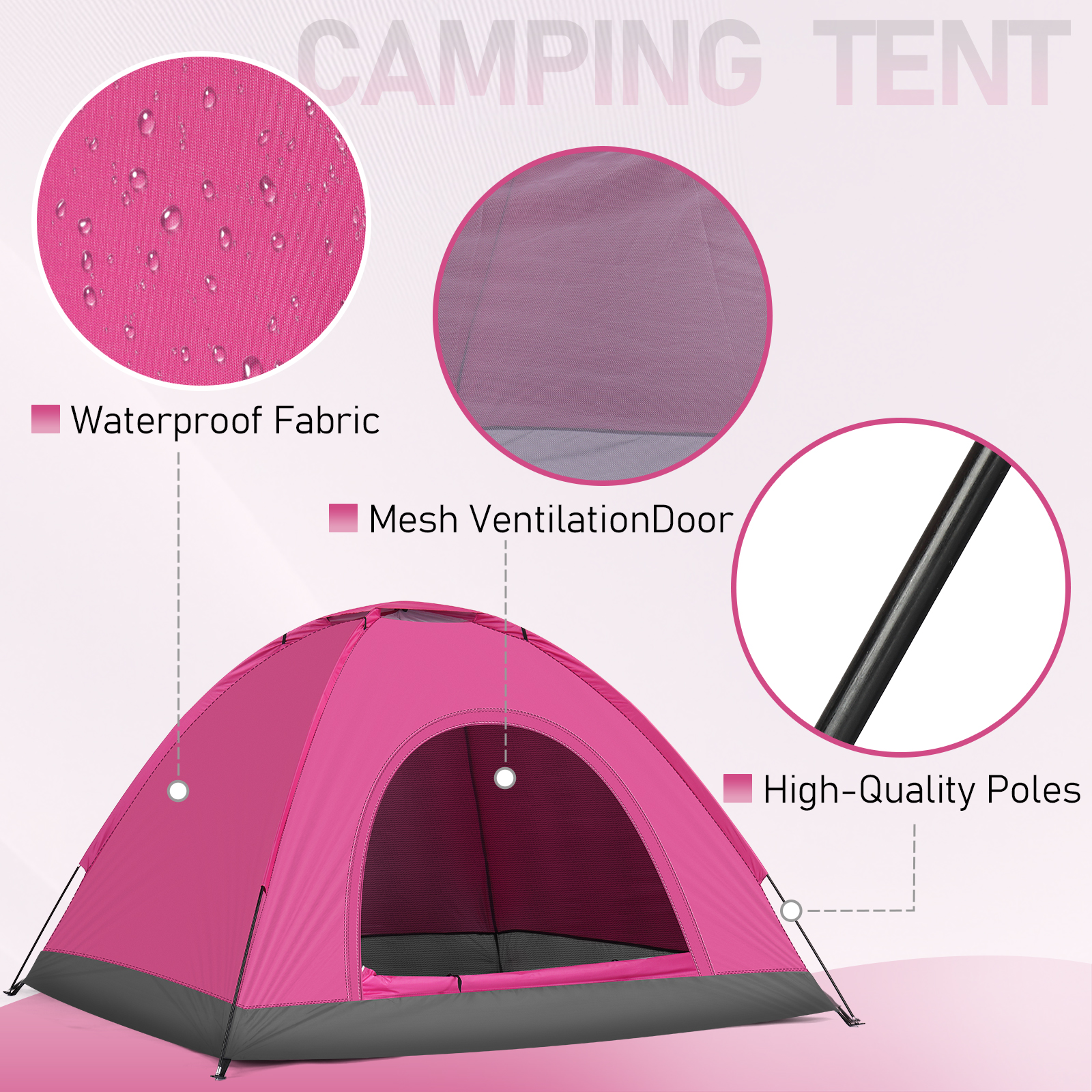 3 4 Person Camping Dome Tent W - Emergency Mylar Tent reseña y precio