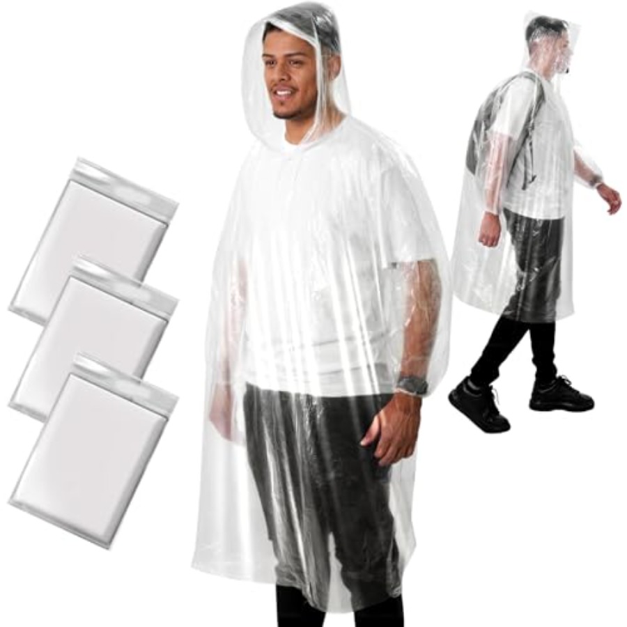 ANYOO Disposable Rain Poncho f - Emergency Poncho Rain reseña y precio