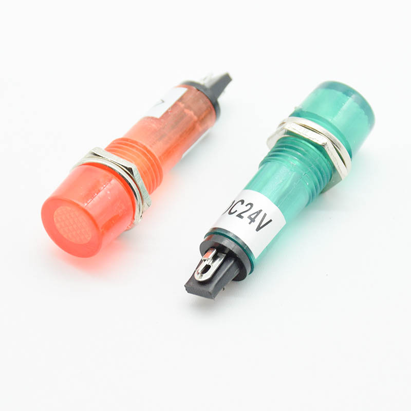 5Pcs 220V 12V 24V DC Mounting  - Signal Panel Orange reseña y precio