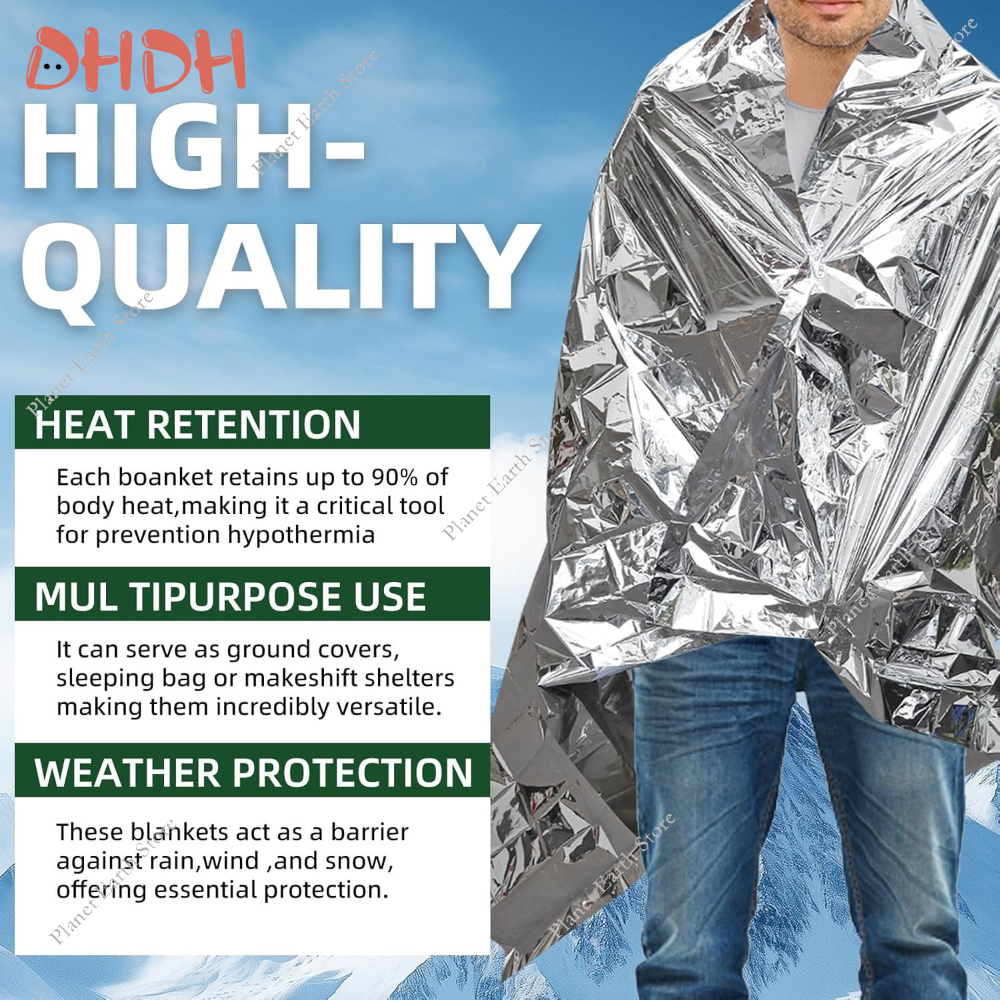 Emergency Thermal Blanket 5/10 - Survival Blanket Reflective reseña y precio