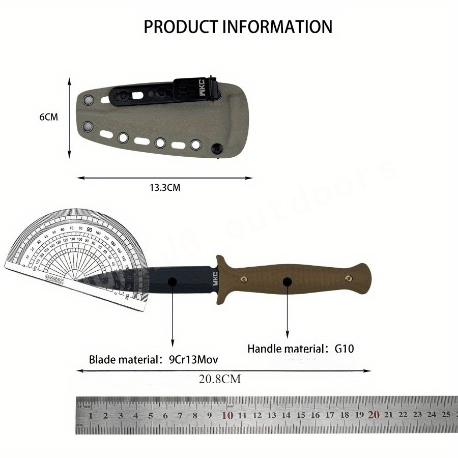 High Hardness MKC V24 Fixed Bl - Bushcraft Knife Fixed reseña y precio