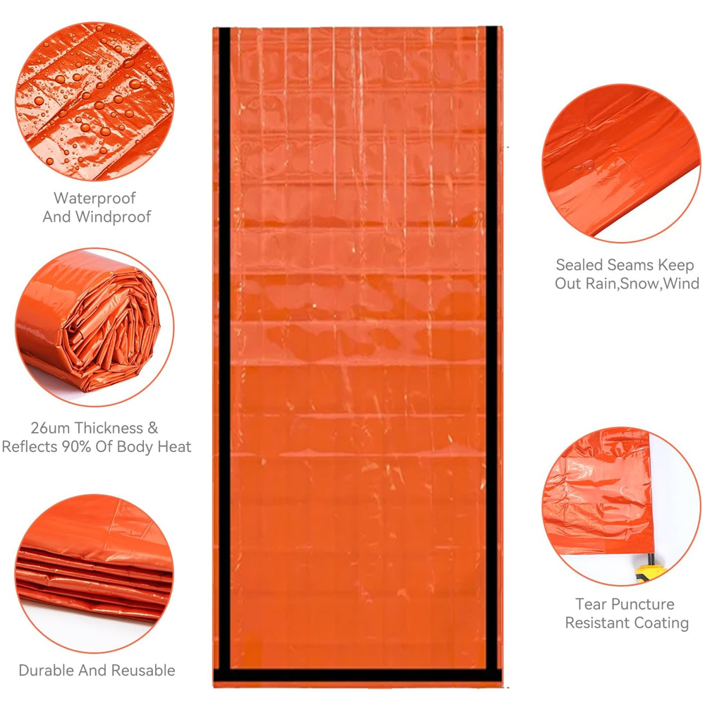 Emergency Sleeping Bag Surviva - Emergency Mylar Tent reseña y precio