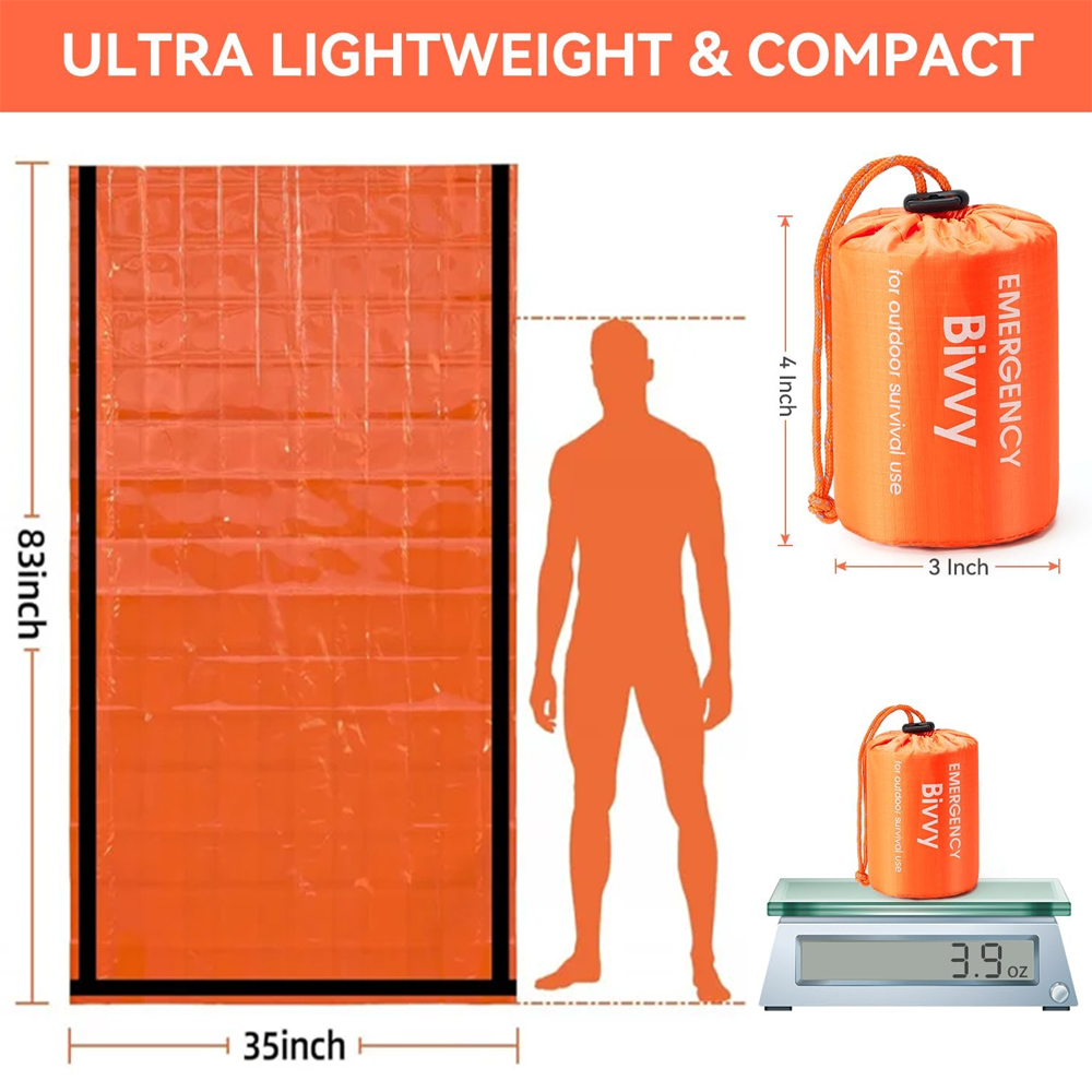 Emergency Sleeping Bag Surviva - Emergency Mylar Tent reseña y precio