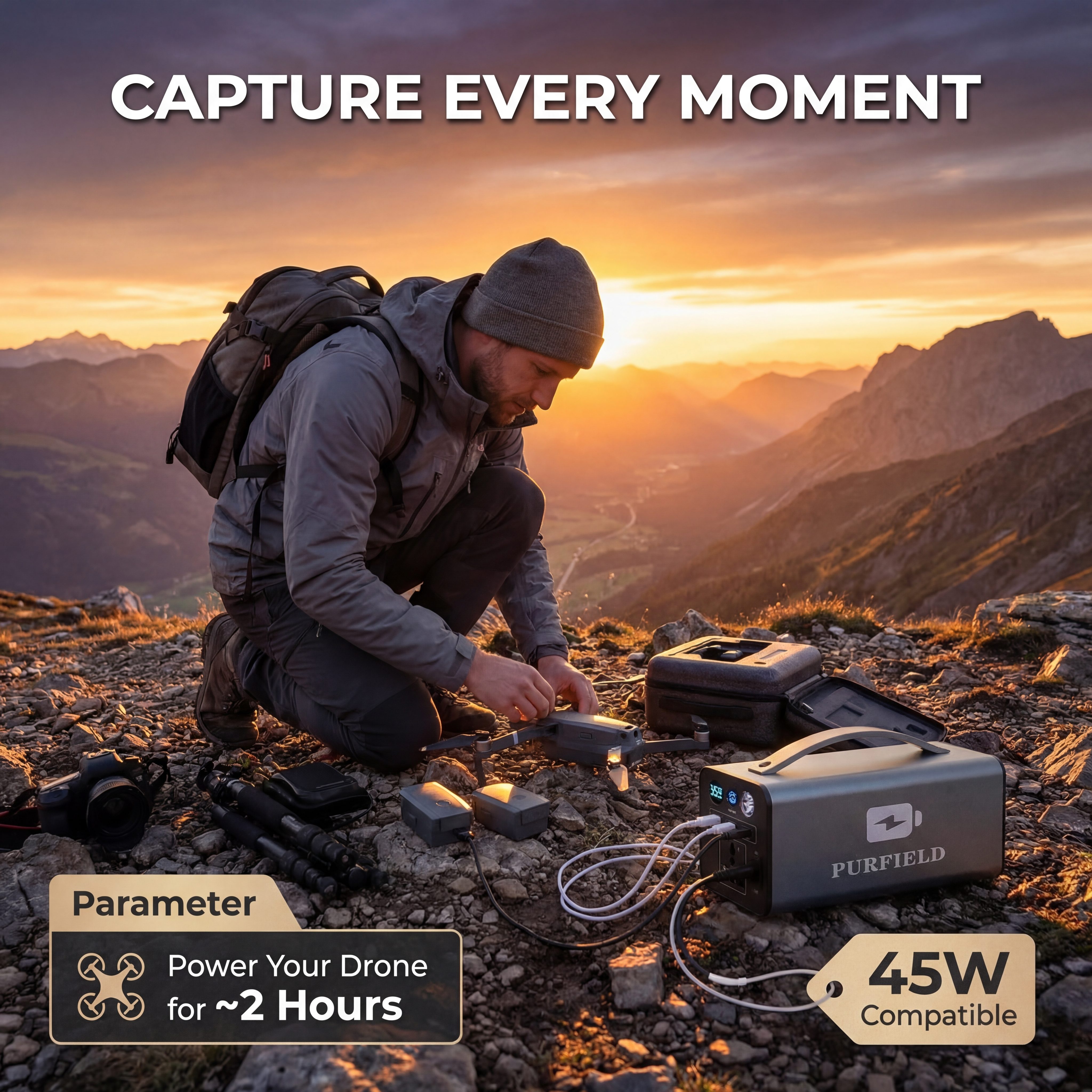 180W Outdoor Power Station 320 - Solar Emergency Charger reseña y precio