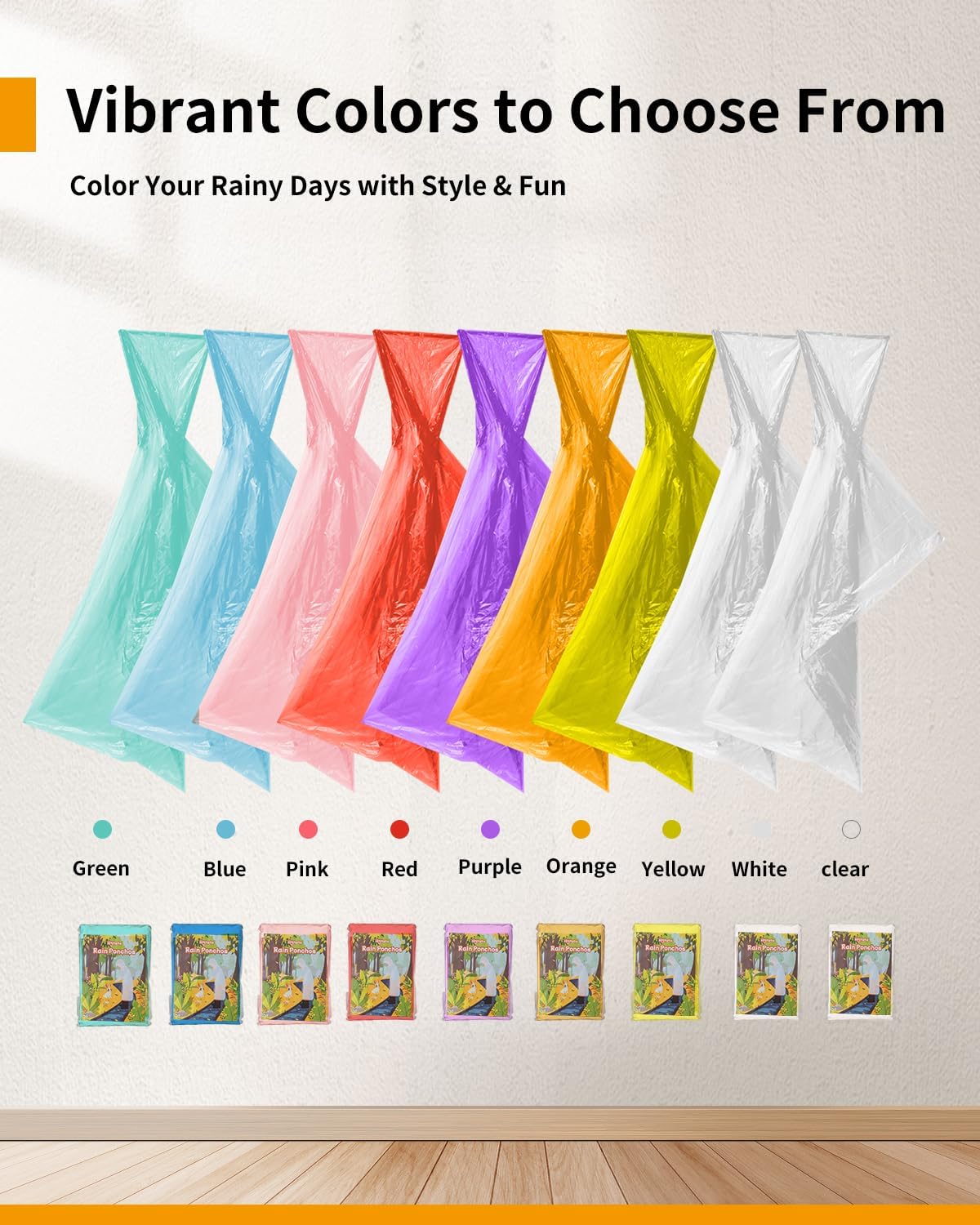 Extra Long Rain Ponchos for Ad - Emergency Poncho Rain reseña y precio