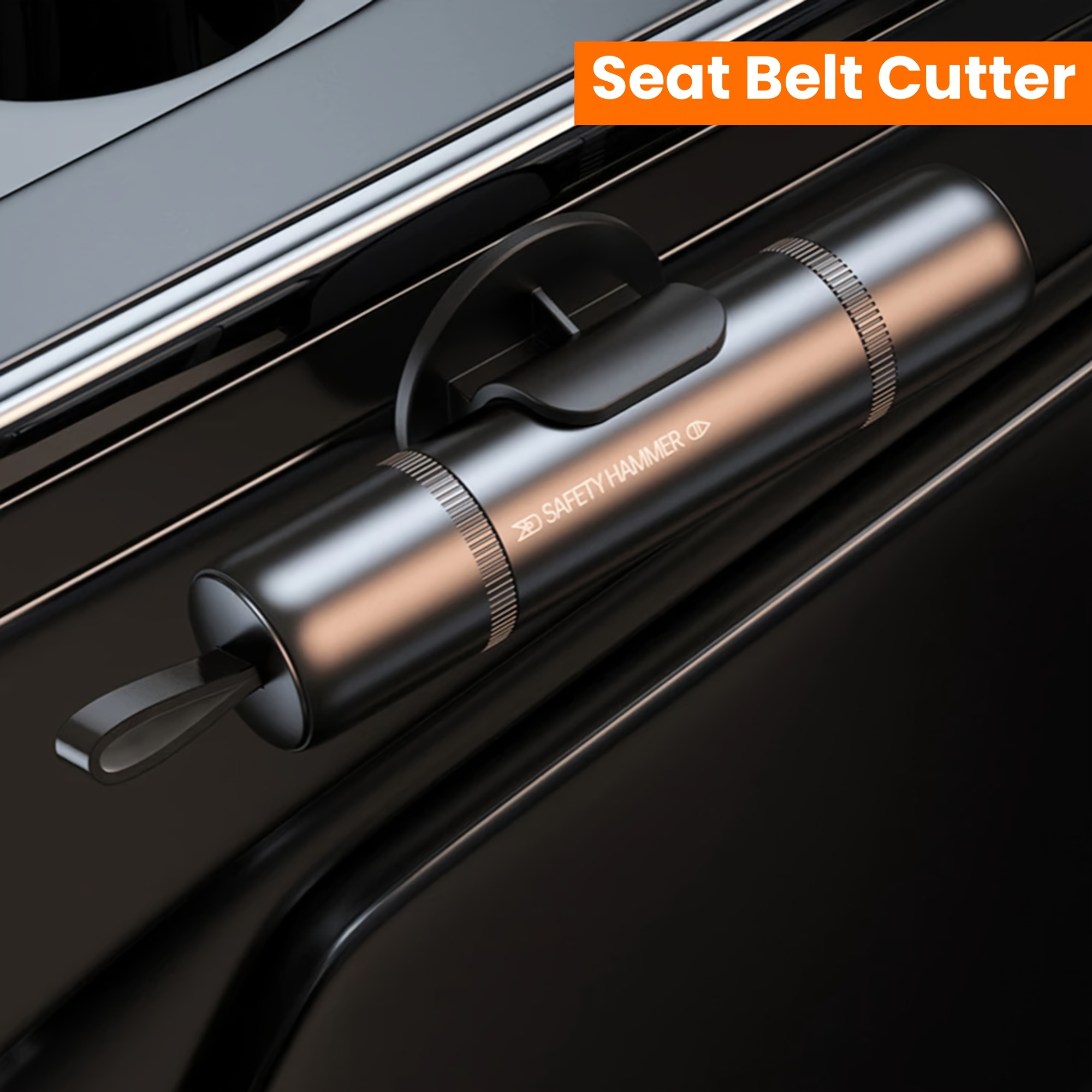 2-in-1 Car Safety Hammer with  - Rescue Rope Throw reseña y precio