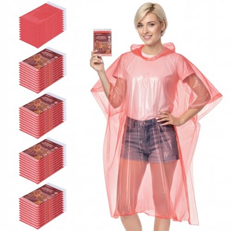 APEXUP Disposable Rain Ponchos - Emergency Poncho Rain reseña y precio