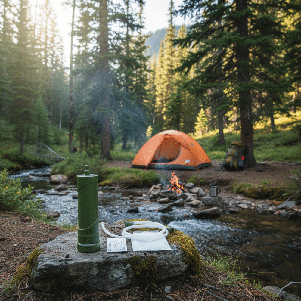 ABS Outdoor Mini Water Filter  - Water Purification Straw reseña y precio