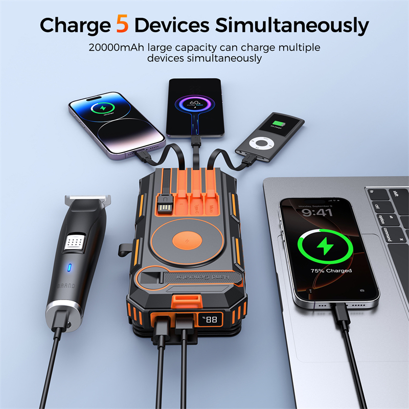 20000mAh Hand Crank Solar Powe - Solar Emergency Charger reseña y precio