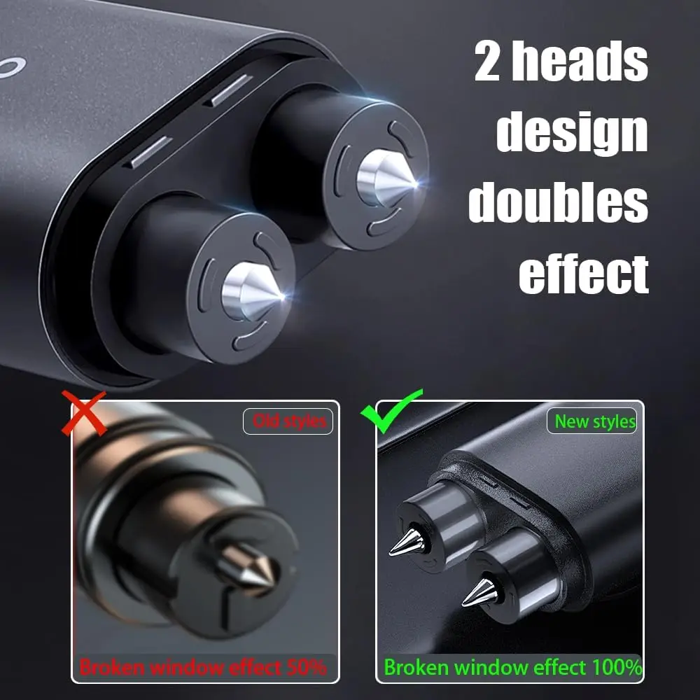 Car Safety Hammer 2-in-1 Windo - Rescue Rope Throw reseña y precio