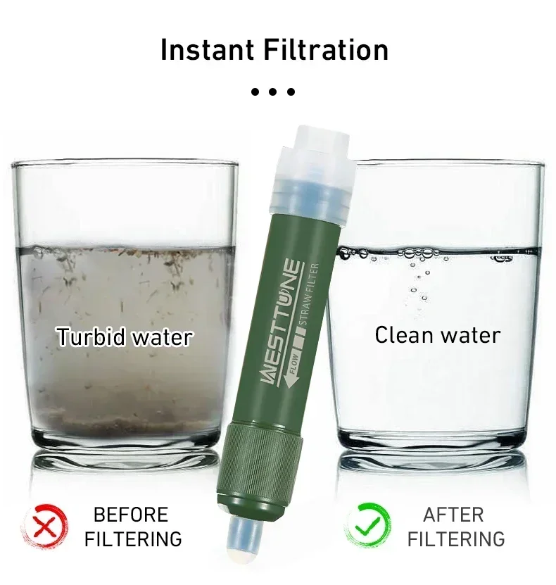 Westtune Outdoor Mini Camping  - Water Purification Straw reseña y precio