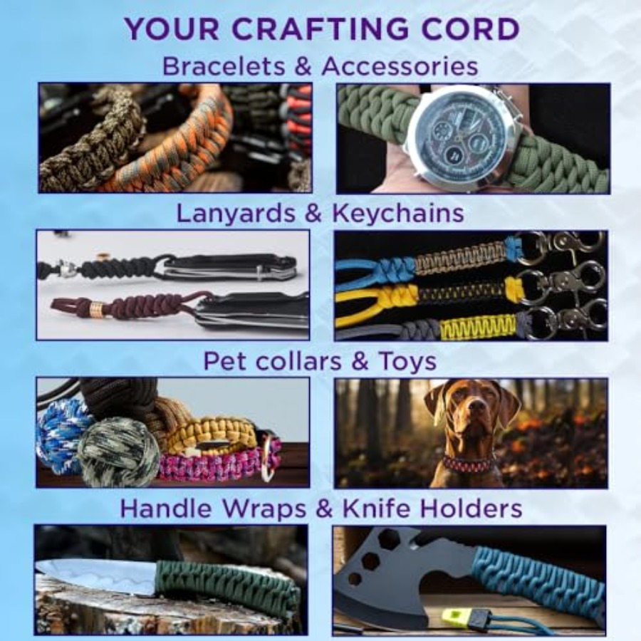 Reflective Paracord Rope 1000  - Para Cord 1000Ft reseña y precio