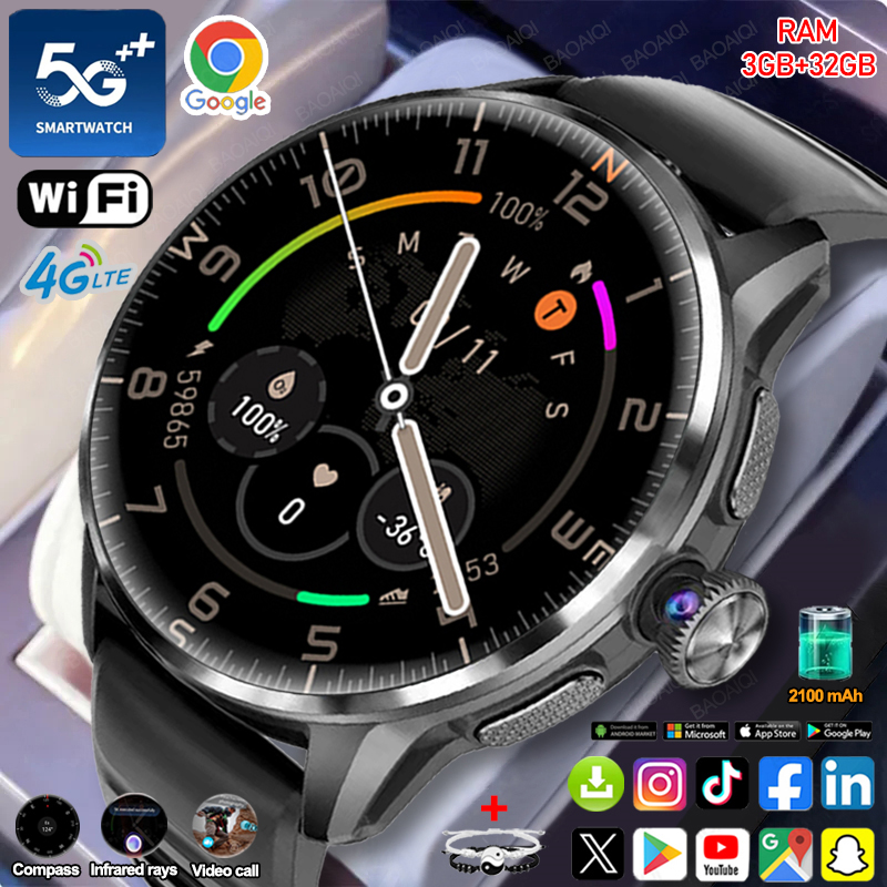 5G/4G Full Network Smart Watch - Compass Lensatic reseña y precio