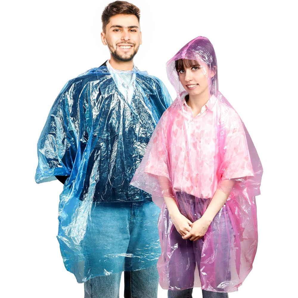 20 Pack Disposable Rain Poncho - Emergency Poncho Rain reseña y precio