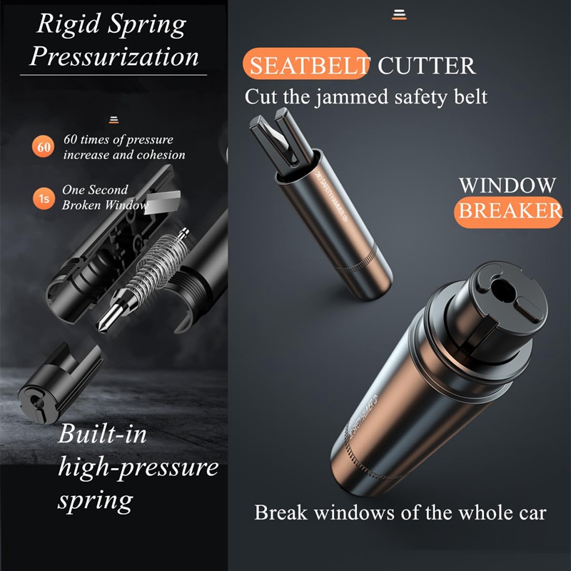 2 In 1 Car Safety Hammer Emerg - Rescue Rope Throw reseña y precio