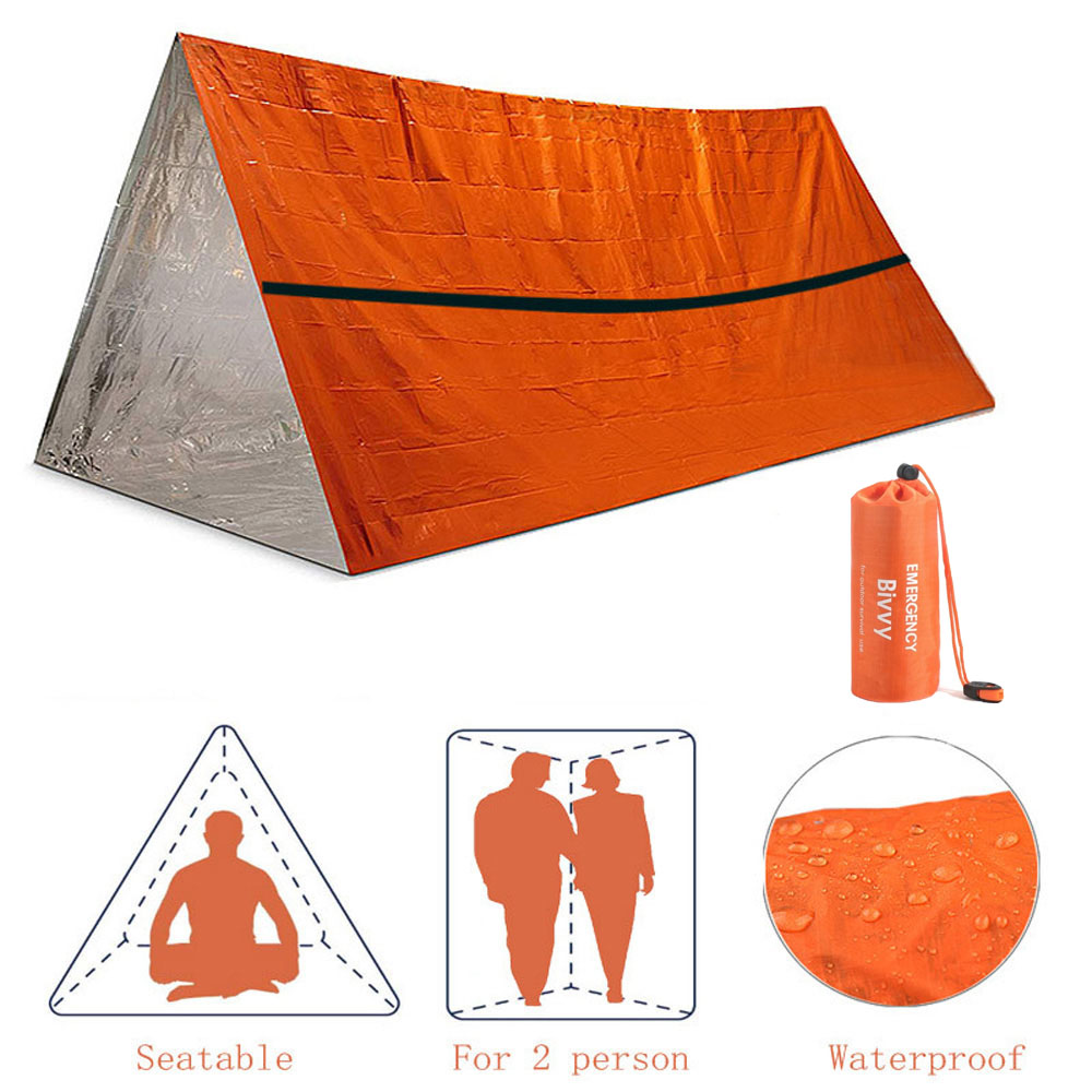 2 Person Emergency Shelter Biv - Emergency Mylar Tent reseña y precio