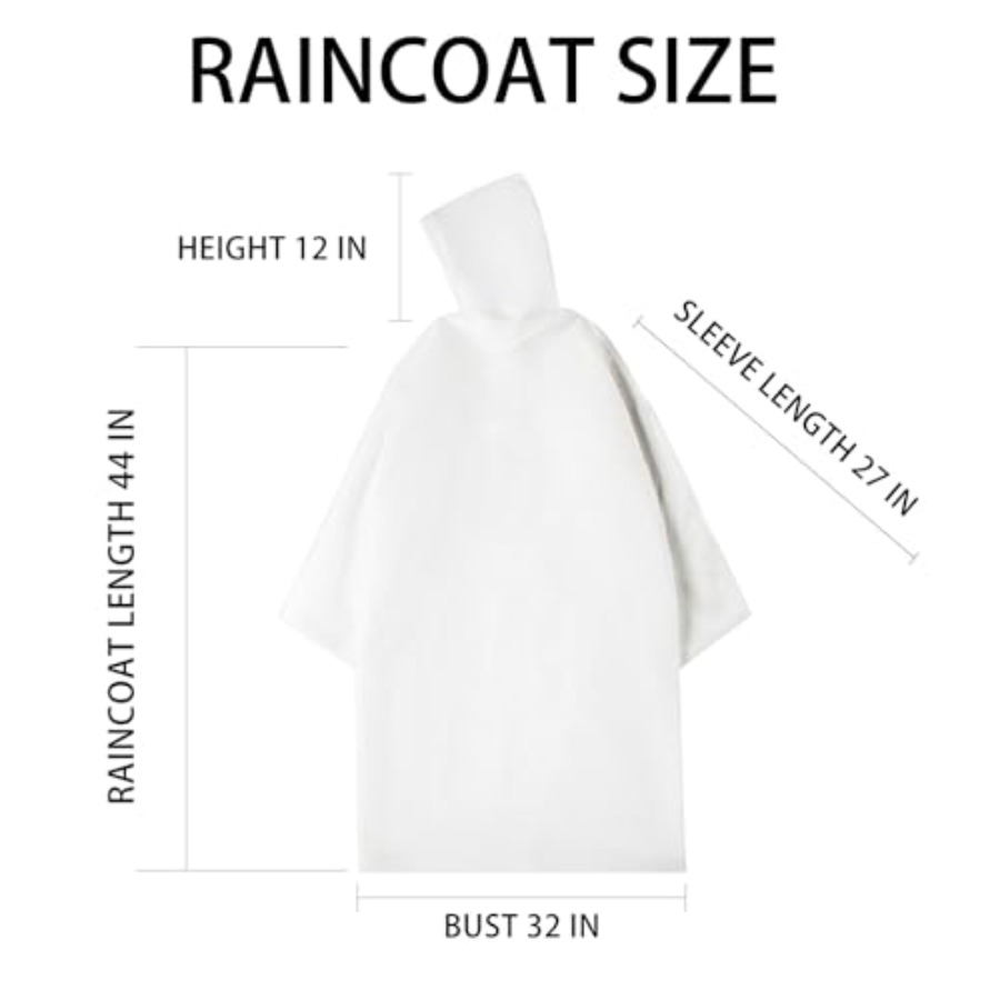 Disposable Rain Ponchos Emerge - Emergency Poncho Rain reseña y precio