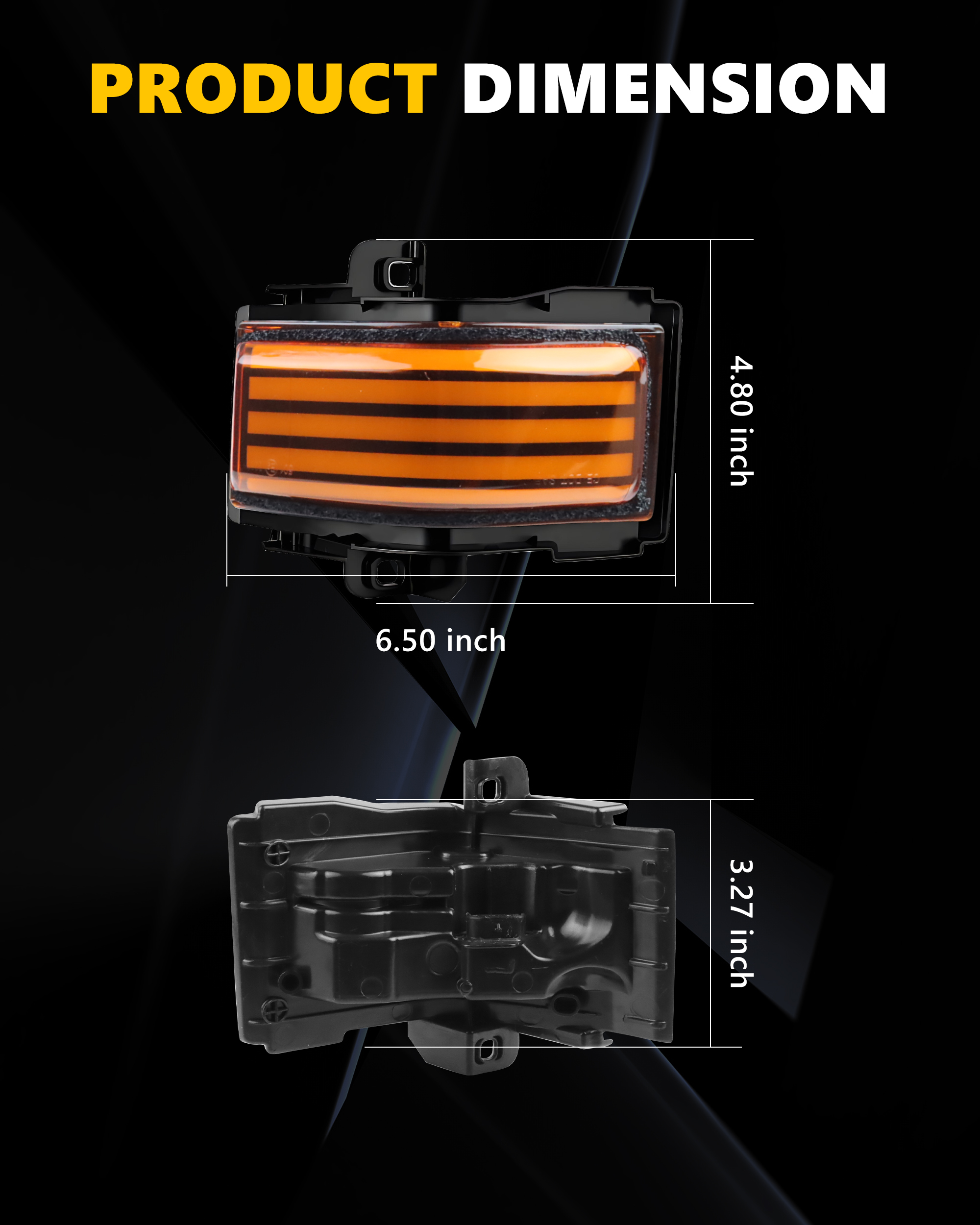 2Pcs Turn Signal Light Side Mi - Signal Panel Orange reseña y precio