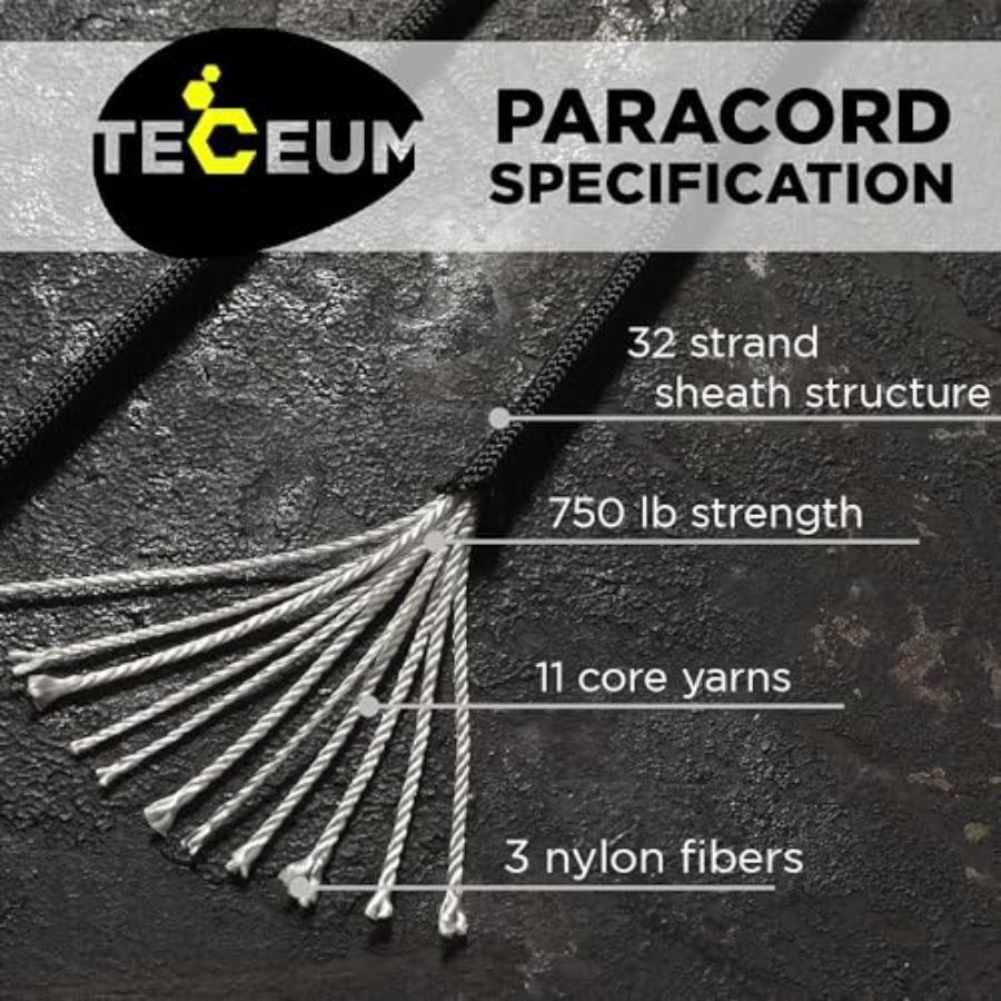 Paracord Rope 750 lb 1000ft/ 2 - Para Cord 1000Ft reseña y precio
